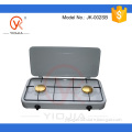 2 burner table top gas stove with cover (JK-002SB)